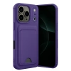 Mey İthalat®   iPhone 17 Pro Kelvin Kartvizitli Silikon - Derin Mor