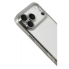 Mey İthalat®   iPhone 17 Pro  Lensli Silikon - Gümüş