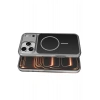 Mey İthalat®   iPhone 17 Pro Max Bruma Magsafe Kapak - Siyah