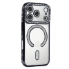 Mey İthalat®   iPhone 17 Pro Max Joke Simli Magneticsafe Kılıf - Siyah