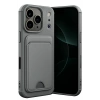 Mey İthalat®   iPhone 17 Pro Max Kelvin Kartvizitli Silikon - Gri