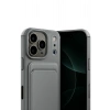 Mey İthalat®   iPhone 17 Pro Max Kelvin Kartvizitli Silikon - Gri