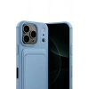 Mey İthalat®   iPhone 17 Pro Max Kelvin Kartvizitli Silikon - Mavi