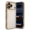 Mey İthalat®   iPhone 17 Pro Max  Lensli Silikon - Gold