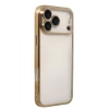 Mey İthalat®   iPhone 17 Pro Max  Lensli Silikon - Gold