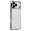 Mey İthalat®   iPhone 17 Pro Max  Lensli Silikon - Gümüş