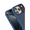 Mey İthalat®   iPhone 17 Pro Max Megane Magsafe Kapak - Lacivert