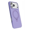 Mey İthalat®   iPhone 17 Pro Max Regal Magsafe Standlı Kapak - Lila