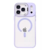 Mey İthalat®   iPhone 17 Pro Remim Lensli Magsafe Standlı Kapak - Lila