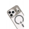 Mey İthalat®   iPhone 17 Pro Remim Lensli Magsafe Standlı Kapak - Titan Gri