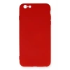 Mey İthalat®  iPhone 6 Plus Kılıf Nano içi Kadife Silikon - Kırmızı