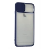 Mey İthalat® iPhone 6 Plus Kılıf Palm Buzlu Kamera Sürgülü Silikon - Lacivert