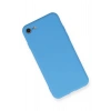 Mey İthalat®  iPhone 7 Kılıf Nano içi Kadife Silikon - Mavi