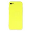 Mey İthalat®  iPhone 7 Kılıf Nano içi Kadife Silikon - Sarı