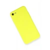 Mey İthalat®  iPhone 7 Kılıf Nano içi Kadife Silikon - Sarı