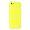 Mey İthalat®  iPhone 7 Kılıf Nano içi Kadife Silikon - Sarı