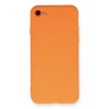 Mey İthalat®  iPhone 7 Kılıf Nano içi Kadife Silikon - Turuncu