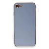 Mey İthalat®  iPhone 7 Kılıf Volet Silikon - Mavi