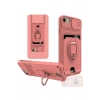Mey İthalat®  iPhone 7 Kılıf Zuma Kartvizitli Yüzüklü Silikon - Pembe