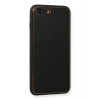 Mey İthalat®  iPhone 7 Plus Kılıf Coco Deri Silikon Kapak - Siyah