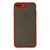 Mey İthalat®  iPhone 7 Plus Kılıf Montreal Silikon Kapak - Kırmızı