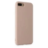 Mey İthalat®   iPhone 7 Plus Kılıf Nano içi Kadife Silikon - Pudra
