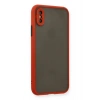 Mey İthalat®  iPhone X Kılıf Montreal Silikon Kapak - Kırmızı