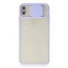 Mey İthalat® iPhone X Kılıf Palm Buzlu Kamera Sürgülü Silikon - Lila