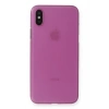 Mey İthalat® iPhone X Kılıf PP Ultra İnce Kapak - Pembe