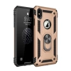 Mey İthalat® iPhone X Kılıf Sofya Yüzüklü Silikon Kapak - Gold