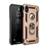 Mey İthalat® iPhone X Kılıf Sofya Yüzüklü Silikon Kapak - Gold