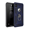 Mey İthalat®  iPhone X Kılıf Sofya Yüzüklü Silikon Kapak - Lacivert