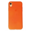 Mey İthalat®  iPhone XR Kılıf First Silikon - Parlak Turuncu
