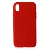 Mey İthalat®  iPhone XR Kılıf Nano içi Kadife Silikon - Kırmızı