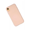 Mey İthalat®  iPhone XR Kılıf Nano içi Kadife Silikon - Pudra