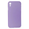 Mey İthalat®  iPhone XR Kılıf PP Ultra İnce Kapak - Mor