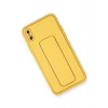 Mey İthalat®  iPhone XS Max Kılıf Coco Deri Standlı Kapak - Sarı