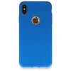 Mey İthalat®  iPhone XS Max Kılıf First Silikon - Mavi
