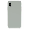 Mey İthalat®  iPhone XS Max Kılıf Lansman Legant Silikon - Açık Gri
