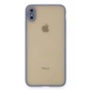 Mey İthalat®  iPhone XS Max Kılıf Montreal Silikon Kapak - Gri