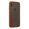 Mey İthalat®  iPhone XS Max Kılıf Montreal Silikon Kapak - Kırmızı