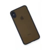 Mey İthalat®  iPhone XS Max Kılıf Montreal Silikon Kapak - Lacivert