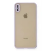 Mey İthalat®  iPhone XS Max Kılıf Montreal Silikon Kapak - Mor