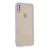Mey İthalat®  iPhone XS Max Kılıf Montreal Silikon Kapak - Mor