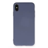 Mey İthalat®  iPhone XS Max Kılıf Nano içi Kadife Silikon - Gri