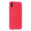 Mey İthalat®  iPhone XS Max Kılıf Nano içi Kadife Silikon - Koyu Pembe