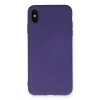 Mey İthalat®  iPhone XS Max Kılıf Nano içi Kadife Silikon - Mor