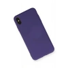 Mey İthalat®  iPhone XS Max Kılıf Nano içi Kadife Silikon - Mor
