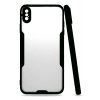 Mey İthalat®  iPhone XS Max Kılıf Platin Silikon - Siyah
