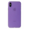 Mey İthalat® iPhone XS Max Kılıf PP Ultra İnce Kapak - Mor